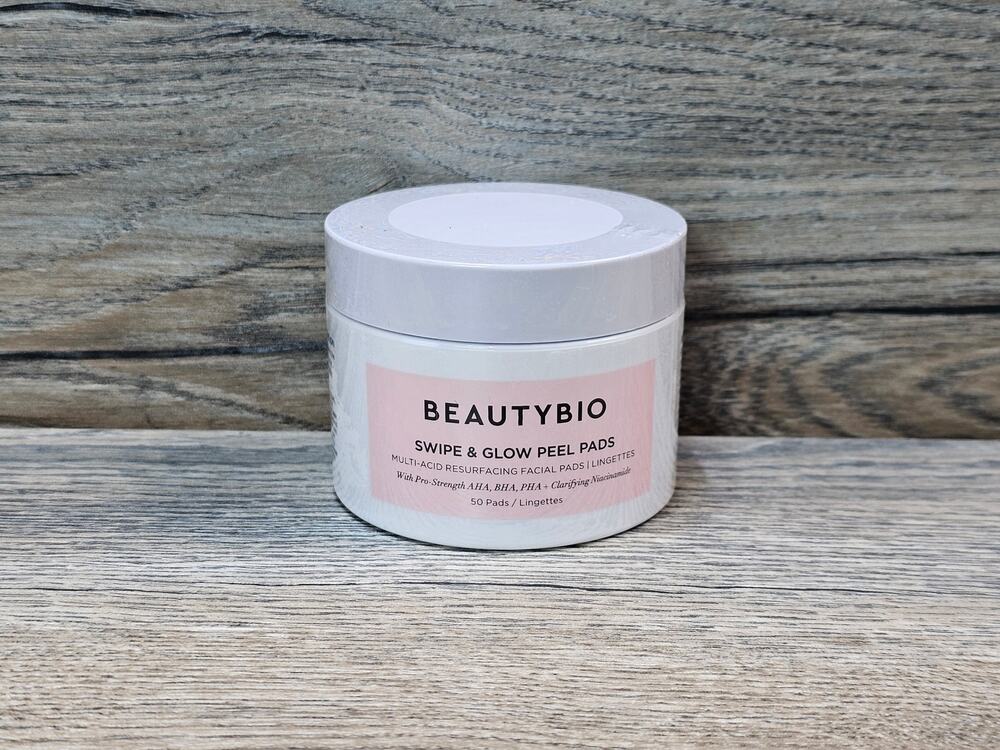 BeautyBio Swipe & Glow Peel Pads 50 Count AHA BHA PHA Niacinamide NEW Sealed